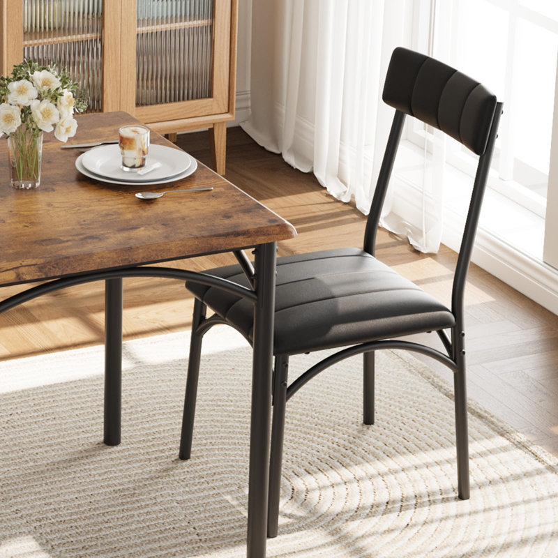 Dining Set, Brown, Brown, Brown