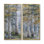 «Birch Tree Forest In Autumn - Birch Wall Art, Gold Nature», reproduction sur toile