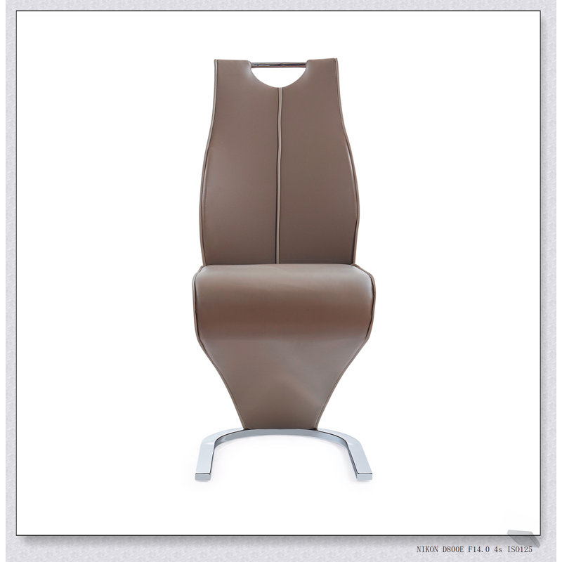 Élégantes chaises de salle à manger à motif zigzag (ensemble de 2), ergonomiques et durables pour les intérieurs modernes
