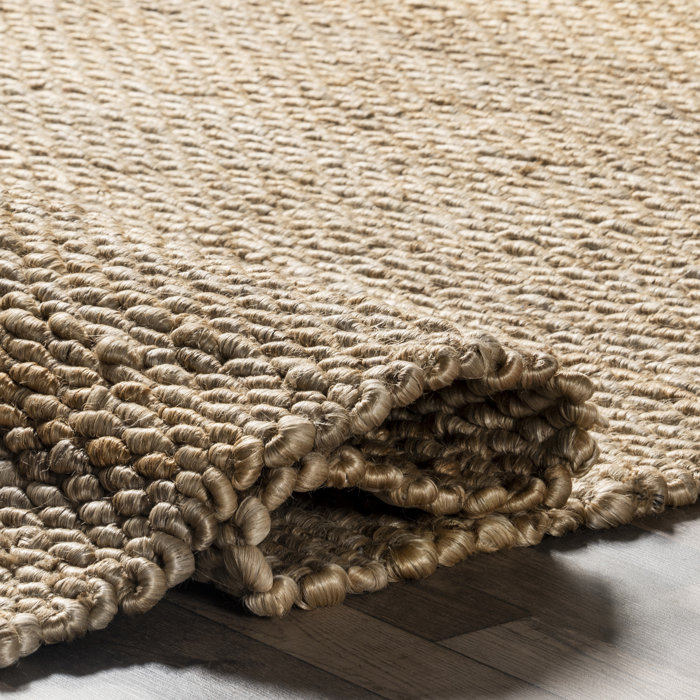 Birch Lane™ Annelynn Farmhouse Handmade Jute Natural Rug & Reviews ...