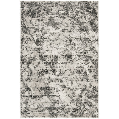 Tapis gris anthracite / ivoire Skyler