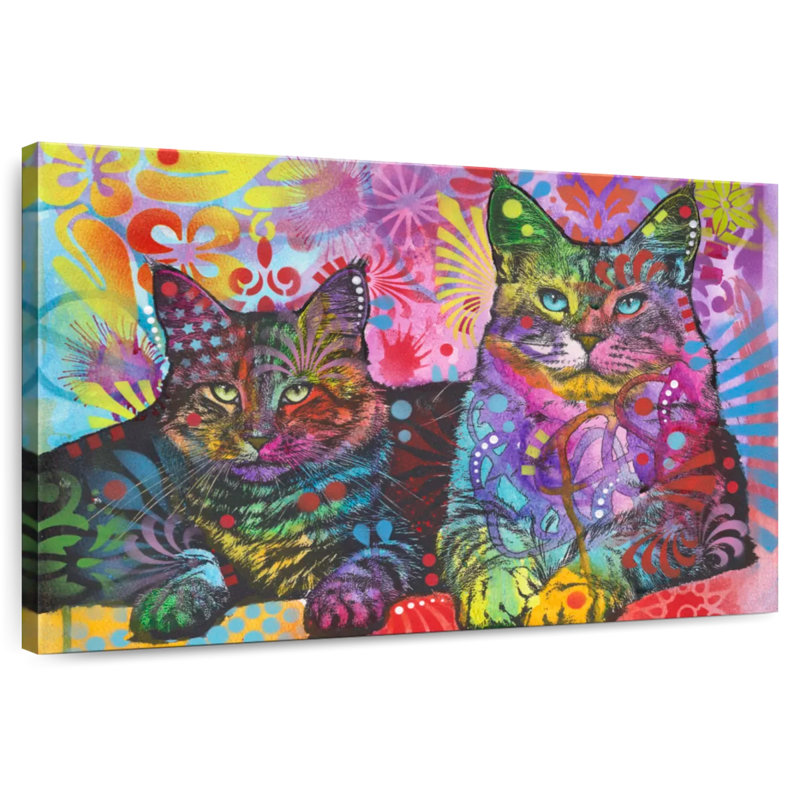 2 Cats, 34" H x 51" W