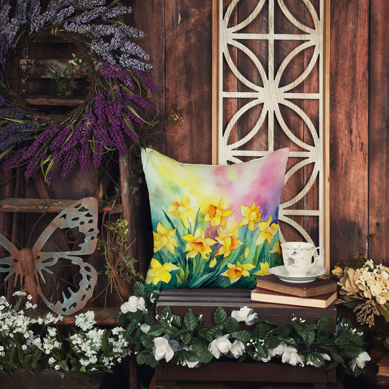 Coussin décoratif intérieur / extérieur Autre / Sans motif, H 14 po x l 14 po