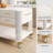 Modern 60" Wood Kitchen Island With Wheels & Cabinets