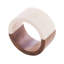 Branwen Two-Tone Design Wood and Raisin Napkin Rings (Set of 4)