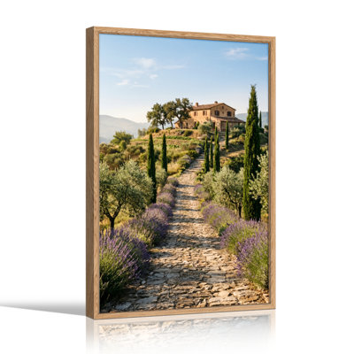 Tuscan Landscape Canvas Wall Art Oil Painting Print Set Of 1