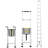 Telescoping Extension Ladder Multi-button Retraction 375 LBS-106755371-106755373
