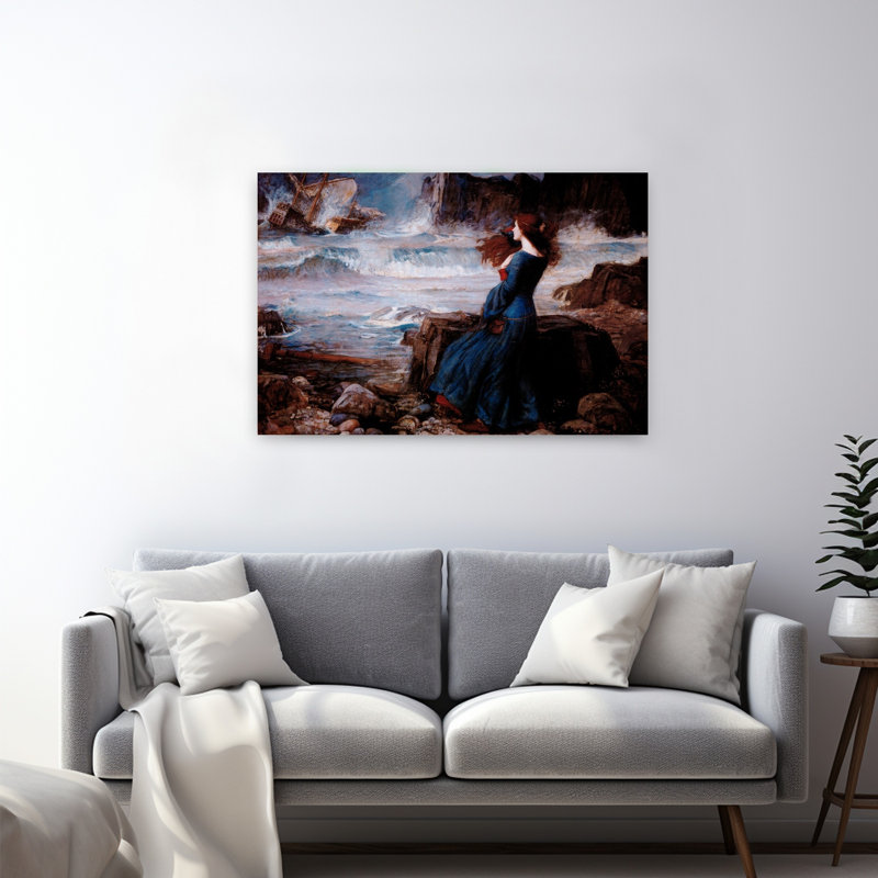 Miranda, la tempête, orchidée abstraite classique, impression d'art mural, H 32 po x l 48 po
