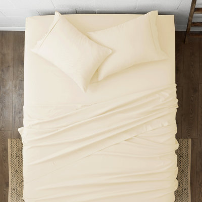 Becky Cameron Checkered Embossed Bed Sheet Set