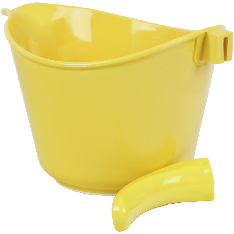 Bol en plastique Alicio de Ebern Designs, Citron