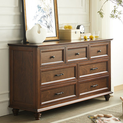Simple all solid wood seven bucket locker