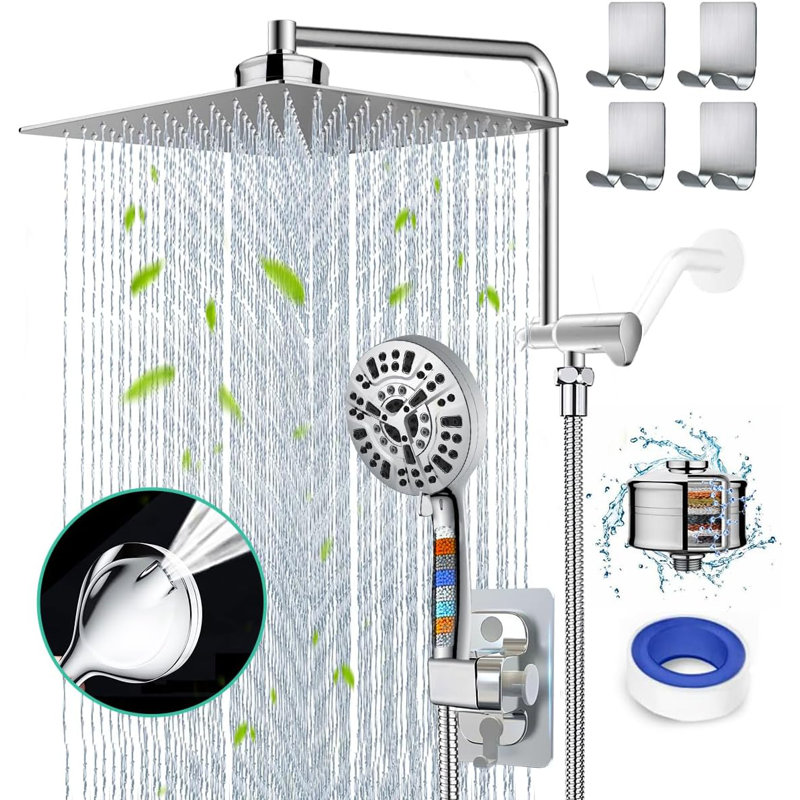 Rain Dual Shower Head 1.8 GPM GPM