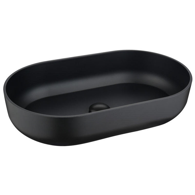 24*14*5.5  Matte Shell  Bathroom Sink, Matte Black