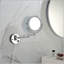 Miroir de maquillage à double face à fixation murale 8 pouces à DEL avec extension de 12 pouces et finition chromée 1 / 3X-729875559