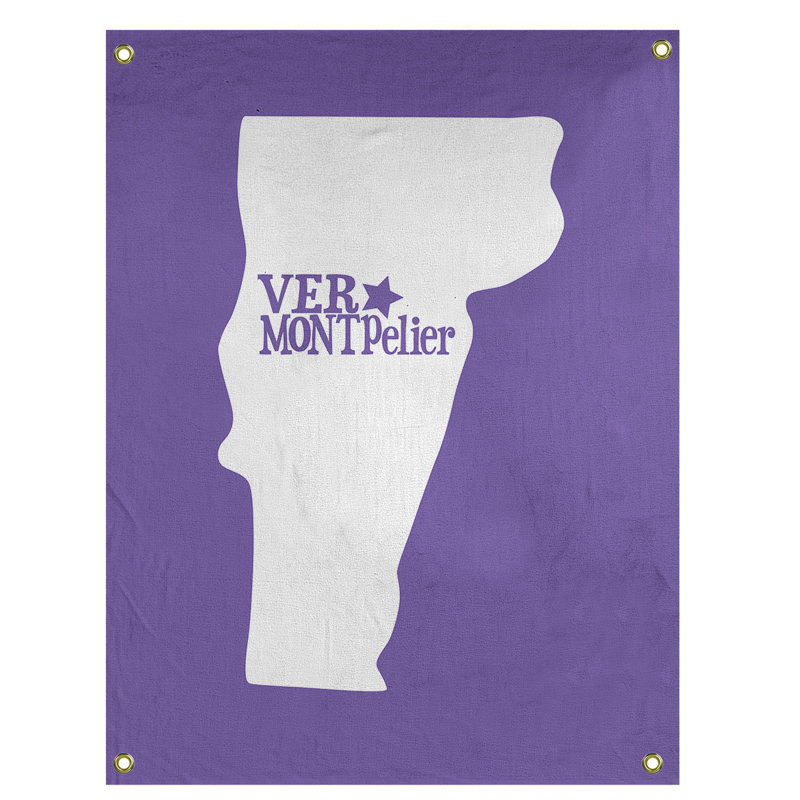 Tapisserie murale vermont montpelier, H 36 po x l 26 po, Mauve