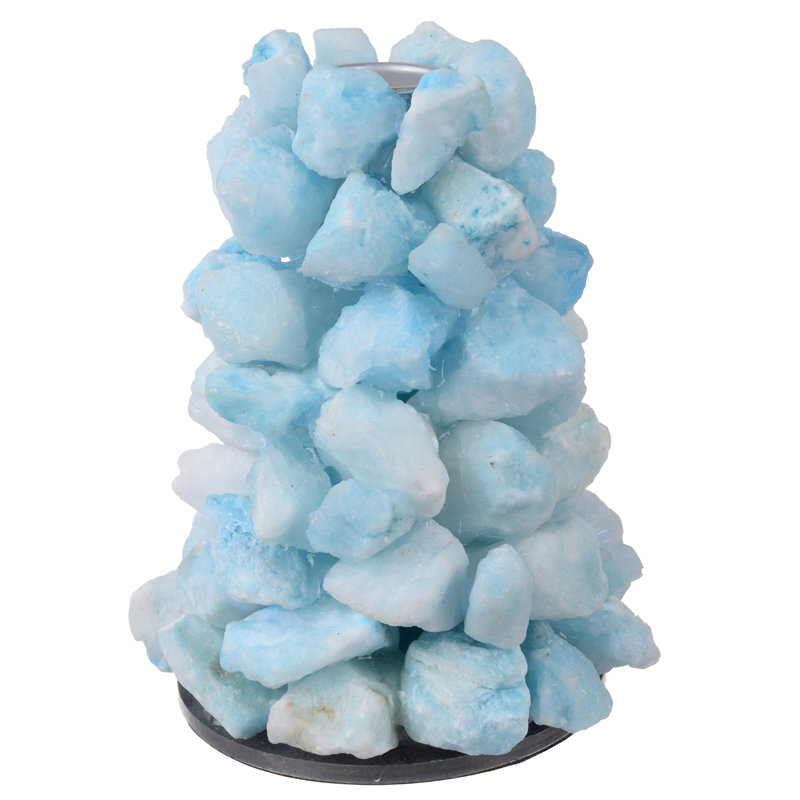 5'' H Tabletop Votive Holder, Blue