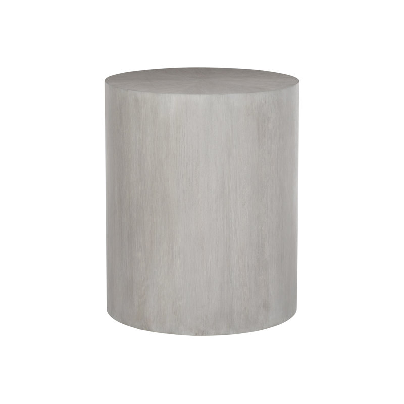 Thorne Off-White Transitional Round Wood End Table
