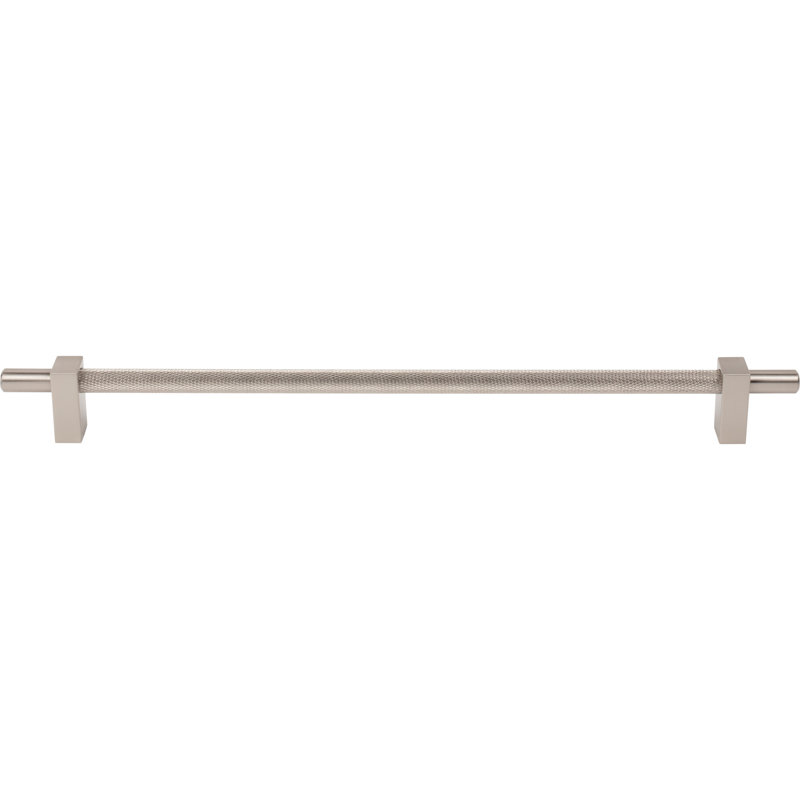 Larkin 3 Knurled Center Bar Pull, Satin Nickel, 5 1/16"