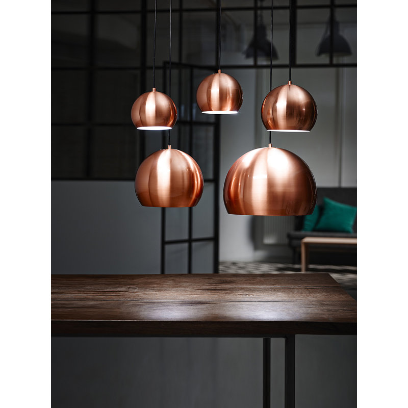 Drayton 1 - Light Dome Pendant, Copper