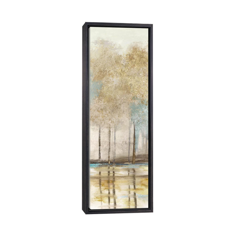 "Woodlot III" par Allison Pearce, reproduction d’art sur toile, Distressed Black Framed Canvas, H 60 po x l 20 po x P 1,5 po