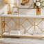 70.87 " W Marble Top Console Table