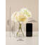  Fleurs d'hortensia artificielles dans un vase en verre, arrangement floral artificiel, pièce maîtresse de la table basse, bureau de table basse, mariage à domicile et événements, 4 po de diamètre et 14 po de hauteur