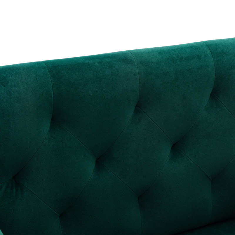 Fauteuil d'appoint, Velours bleu, Or