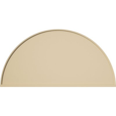 Half Round Signature Urethane Pediment, Primed Tan