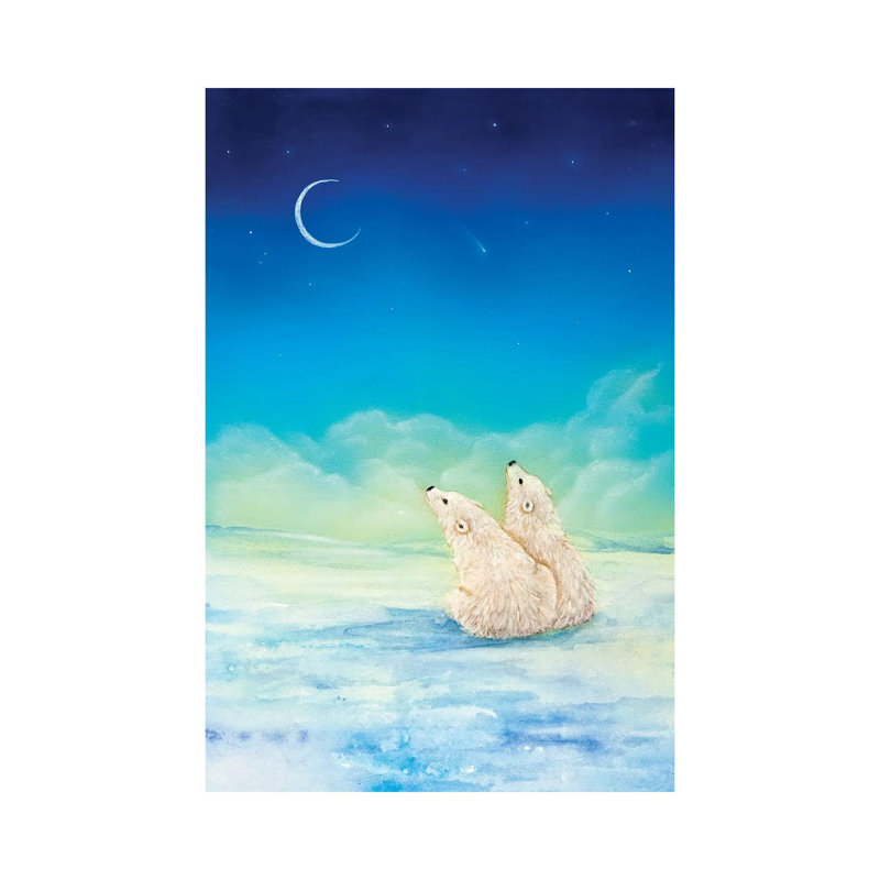 «Wish When a Star» par Cathy McClelland - reproduction d'art, Toile tendue, H 26 po x l 18 po x 1,5 po, Pas de tapis