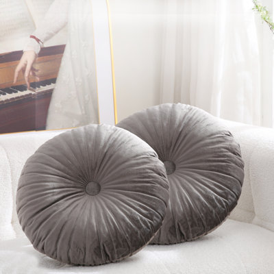 Coussin décoratif en velours 18 po 