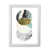 White Grain Frame