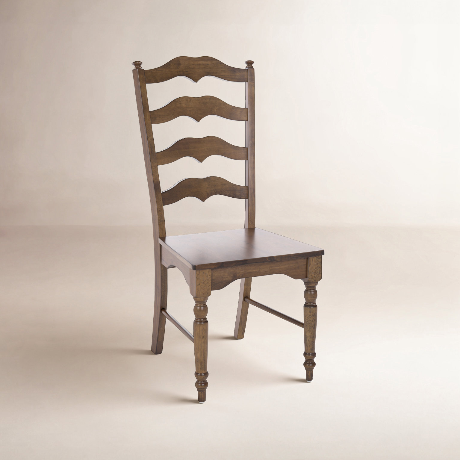 Visalia Ladder Back Dining Chair, Dark Oak