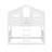 Twin Over Twin House Bunk Bed With Ladder-984975674