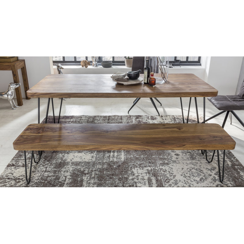Altmar Solid Wood Bench, Sheesham, 45cm H x 120cm W x 40cm D