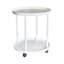Leila 2-Tier Side Table with Casters