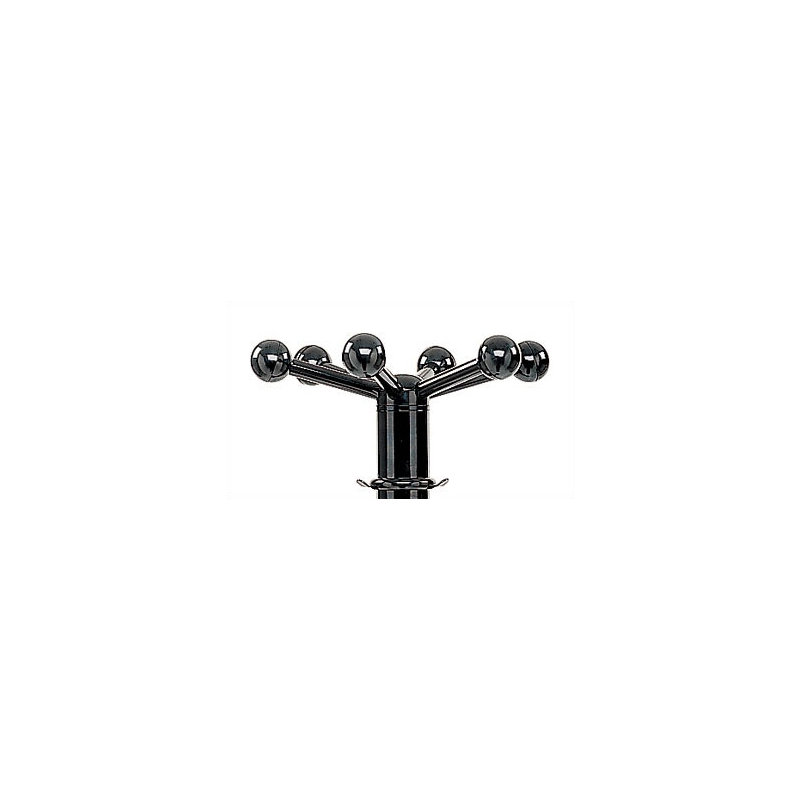 Demetris Metal Freestanding Coat Rack, Black Steel