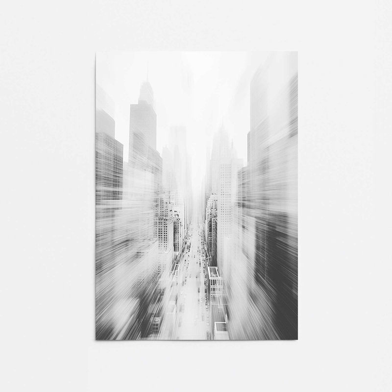 Pulsion urbaine, Sans cadre, papier, H 12 po x l 16 po