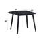 Real Black Finish Dining Table