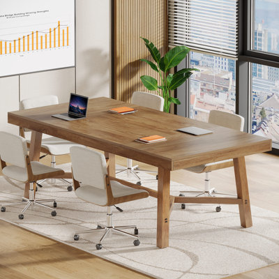 6 Ft Conference Table For 6-8 People by Millwood Pines