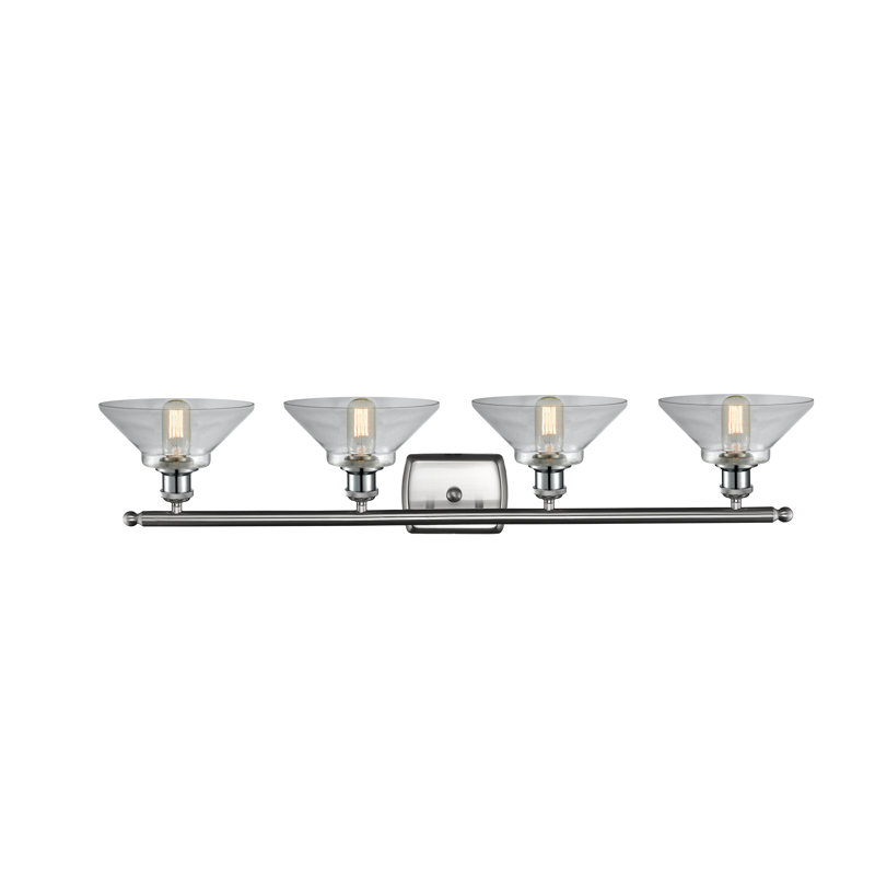 Éclairage pour meuble-lavabo à intensité variable Reede, Nickel satiné brossé, 4