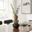 Masanari Kande Carafe Modern Two Tone Tabletop Vase - Black And Walnut - Small-1064528620