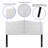 Ciriaca Arched Button Tufted Upholstered Headboard-619430003-619430012