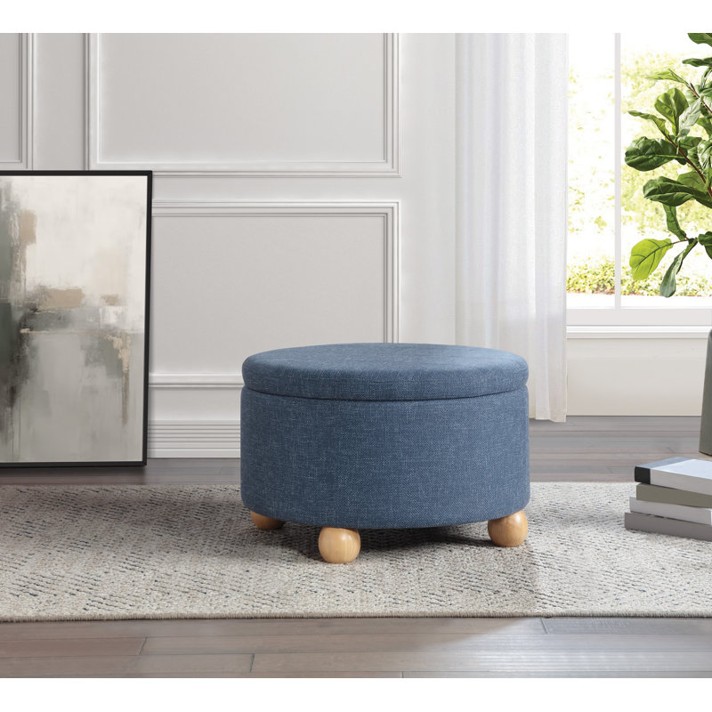 Baynes Storage Ottoman, Navy
