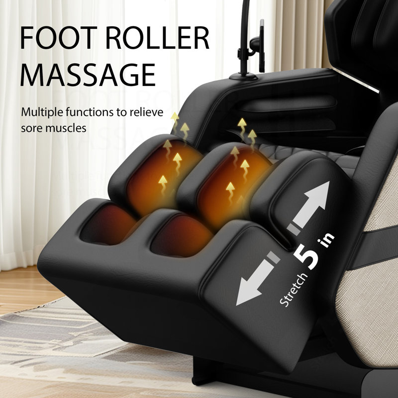 Fauteuil de massage inclinable sans gravité avec pression d'air corporelle complète