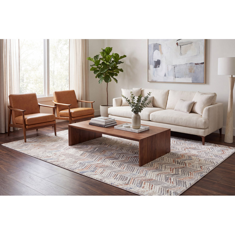 Wellow Chevron Indoor Rug, Rectangle 7'10" x 10'10"