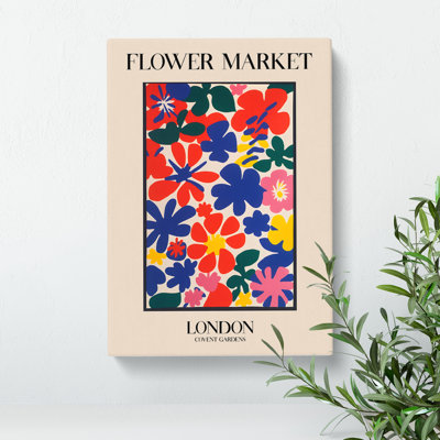 London Flower Market Exhibition 4 - Wrapped Canvas
