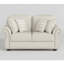 Causeuse Boro avec 4 coussins décoratifs, 64 po, tissu beige
