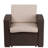 Alderman Faux Rattan Chair with All-Weather Cushion-714059139
