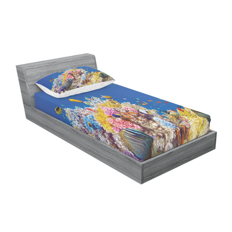 Microfiber Sheet Set, Twin Sheet Set with Fitted Sheet