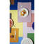 Rhombe Color Cotton Herringbone Rectangle Placemat-318320105